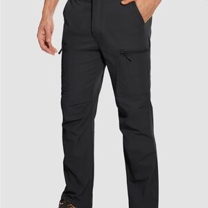 Men's Sleek Black Cargo Pants